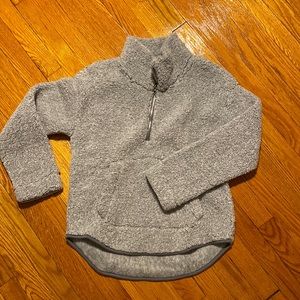 Sherpa Half-Zip Sweatshirt with pocket